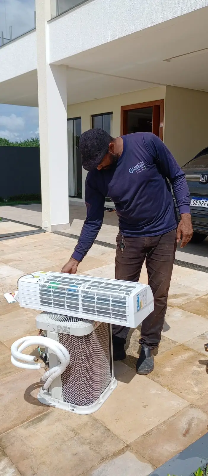 Instalação de ar condicionado profissional realizada pela Amazon Refrigeração em Santa Izabel do Pará